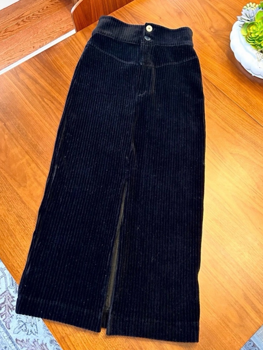 Free People Roxy Ribbed Pencil Skirt - Picture 3 of 3